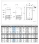 Bosch Pufferspeicher mit Solarwärmetauscher, vertikale Bauform mit mehreren Anschlüssen und Isolierungen, detaillierte technische Spezifikationen im Tabellenformat.